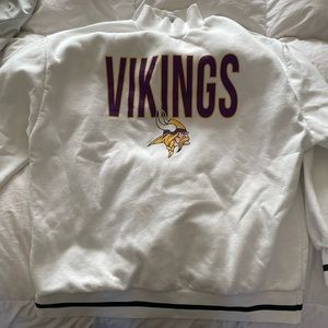 Minnesota Vikings football sweatshirt w mock turtle neck